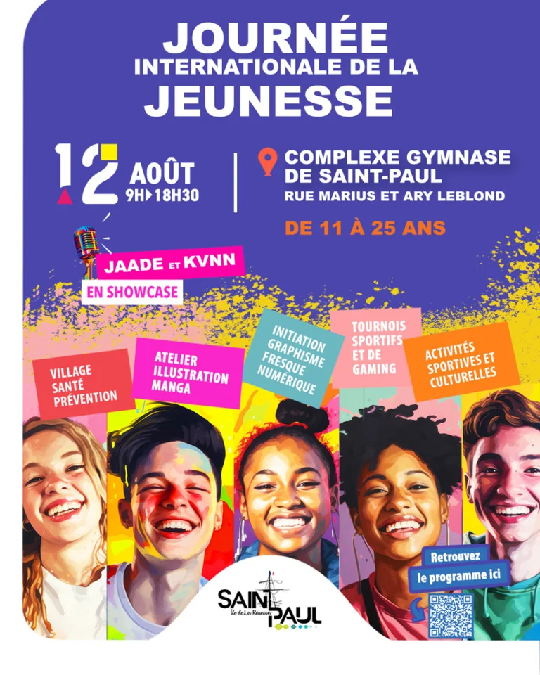 Saint-Paul : la Journée de la jeunesse gratuite le 12 août