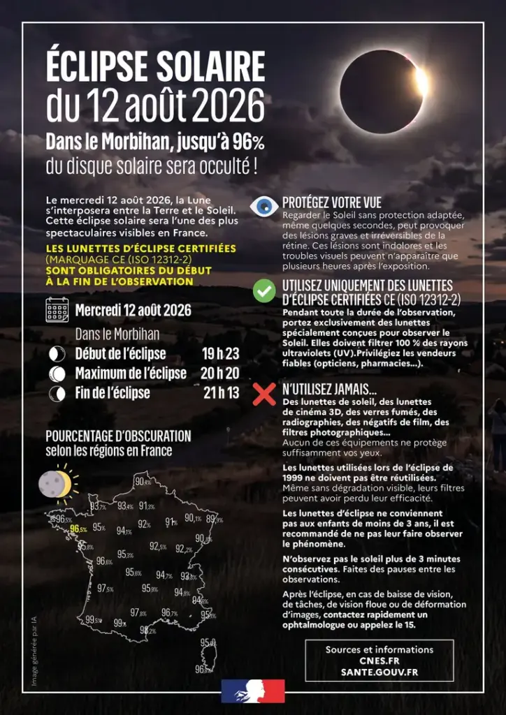 À Vannes, l’éclipse impose une protection précise