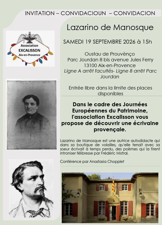 Aix-en-Provence : conférence gratuite autour de Lazarino