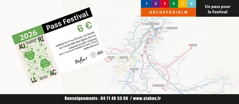 Aurillac : un pass bus à 6 € pour le festival de rue