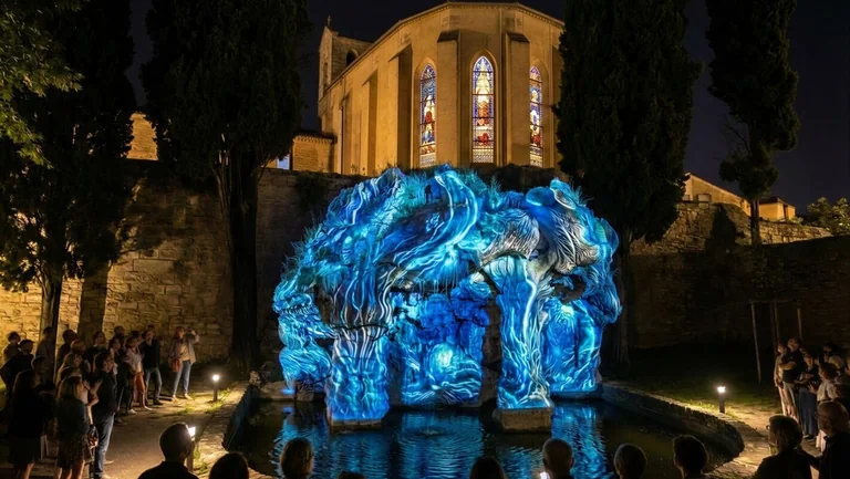 Castries : le château se transforme en écrin de lumière